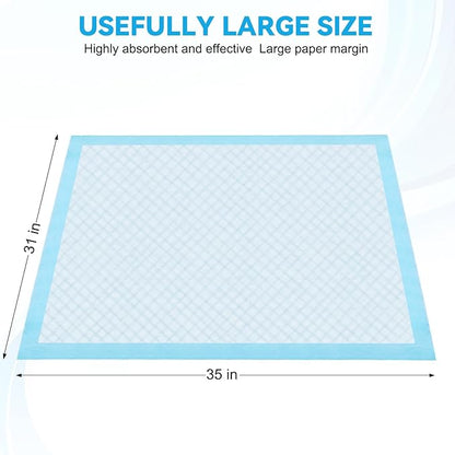 60Count Dog Pee Pads Extra Large, 31"X35", Puppy Pads Pet Training Pads, Disposable Pee Pads for Dogs, for Pet Potty Training