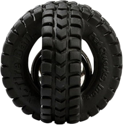 Pet Qwerks X-Tire Ball Dog Toys - Jingle Interactive Chew Toy - Small