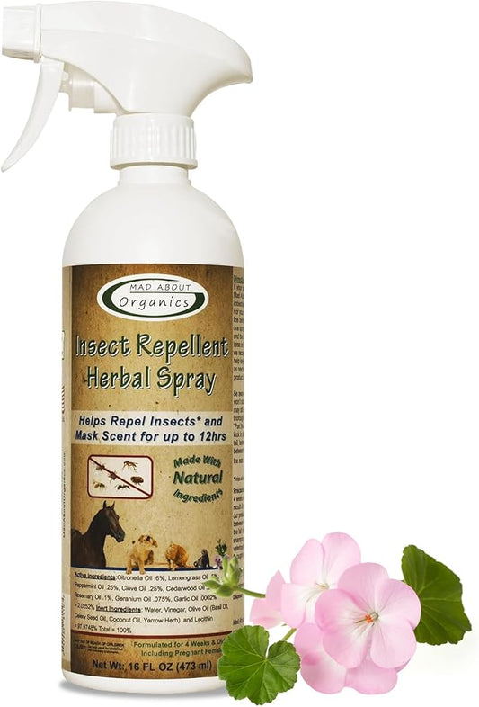 Protection Spray for Dogs, Cats, and Small Animals - Natural Mosquito Defense, Pet Safety Spray - Pet Safe Formula - 16 FL oz