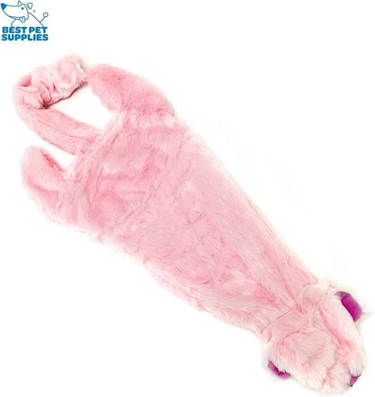Best Pet Supplies Stuffing Free Squeaky Dog Toys for Small Dogs, Medium Dogs, and Large Dogs, Durable, Best Dog Chew Toy for Teething Puppy, Indoor Play, Holds Plastic Bottle - Pig, Large