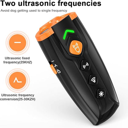 2024 Ultrasonic Dog Bark Control Device - Gently Corrects Unwanted Behavior | Simple, Non-Confrontational Solution | Effective Long-Range Ultrasonic Technology | Alternative to Bark Collars