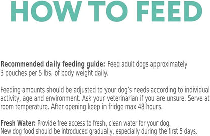OPtimeal Wet Dog Food Pouches - Proudly Ukrainian - Nutritionally Balanced Dog Food Wet Recipe for Digestive Care of Adult Dogs (4.5lbs Total (24 Pouches), Chicken & Lamb)