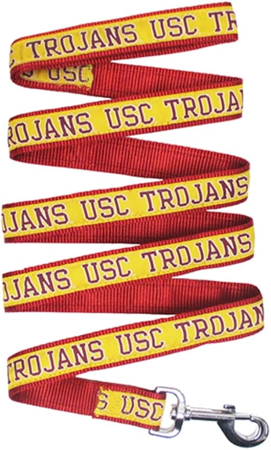 Pets First Collegiate Pet Accessories, Dog Leash, USC Trojans, Small