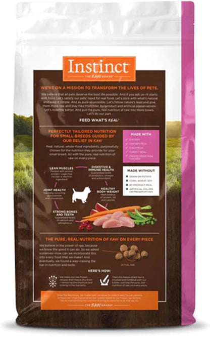 Instinct Small Breed Dry Dog Food, Original Real Chicken Recipe Natural Grain Free Dry Dog Food, 11 lb. Bag