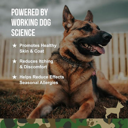 Operation Good Boy - SRE: Skin/Coat/Allergy Supplement for Pets - 90 Count Soft Chews - 12.7 oz - Made Natural Ingredients - Veteran Owned
