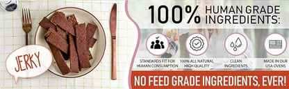 Premium Turkey & Pumpkin 5 oz. Dog Jerky Treats | 100% Human Grade | USA Made | High Protein | Grain Free | Limited Ingredients | No Filler | BHA-BHT Free | Soft-Tender