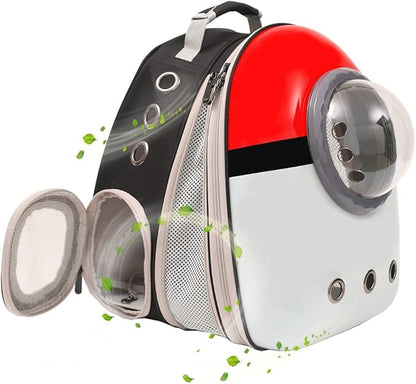 Front Expandable Cat Backpack Carrier, Fit up to 20 lbs, Space Capsule Astronaut Cat Bubble Backpack