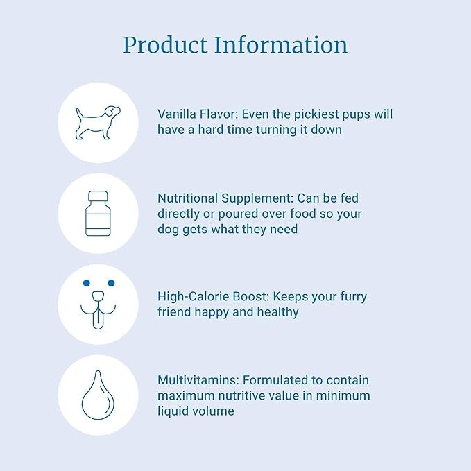Pet-Ag Dyne High Calorie Liquid Nutritional Supplement for Dogs & Puppies 8 Weeks and Older - 1 Gallon - Supports Performance and Endurance - Sweet Vanilla Flavor