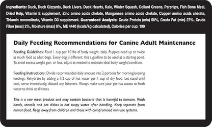 Fresh Is Best - Freeze Dried Raw Dog Food - Duck, 16 Ounces