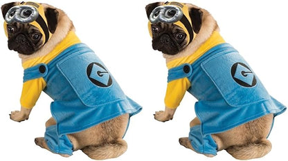 Rubie's Mens - Rubie s Despicable Me Minion Pet Costume, Blue,Yellow, L Neck 18 Girth 23 Back 22 US (Pack of 2)