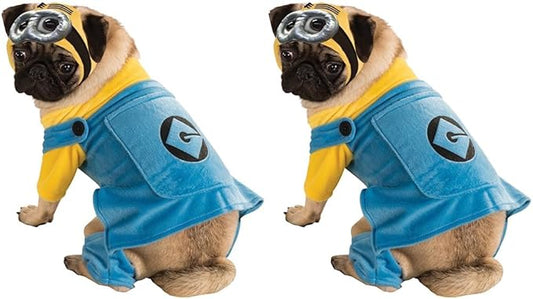 Rubie's Mens - Rubie s Despicable Me Minion Pet Costume, Blue,Yellow, L Neck 18 Girth 23 Back 22 US (Pack of 2)