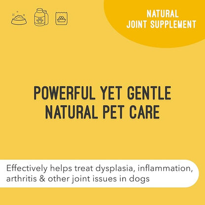 Dog Supplements for Joint Inflammation & Arthritis, Naturally Potent Dog Joint Care, Delicious Soft Chews with Turmeric, Omega 3, & Glucosamine for Dogs, Natural Liver Flavor, 120 Pc