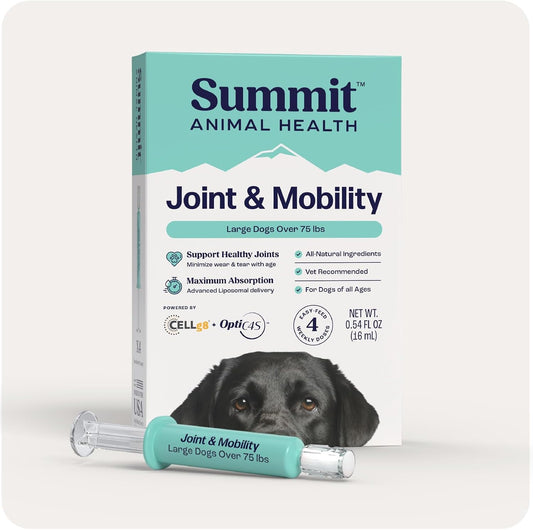 Summit Animal Lift Canine Pain Relief Health Supplement - Inflammation Hip & Joint Support Vitamin, All Natural Liquid Chrondroitin with Liposomal Delivery for Arthritis (Large Dogs Over 75lbs)