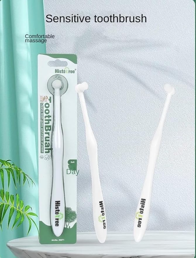 Micro Small pet Toothbrush, Cat and Dog Toothbrush, Dog Teeth Cleaning, Dental Brush for Small & Large Pets, Soft Bristle Brush for Dogs and Cats, Yorkies and Chihuahuas