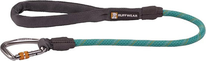 Ruffwear, Knot-a-Long Dog Leash, 30-inch Short Rope Lead, Aurora Teal