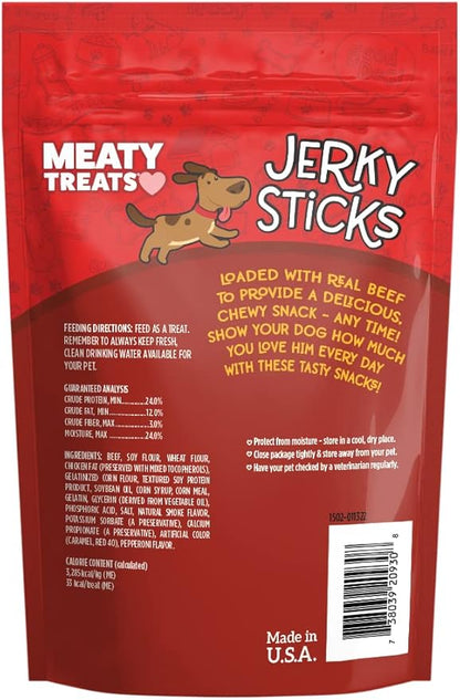 Beef Flavored Jerky Sticks Dog Treats, 2.5-oz. (Pack of 8)