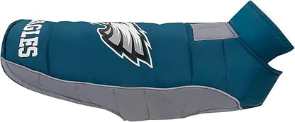 Pets First Pets NFL Licensed Dog & Cat Vest Pet Puffer Down Coat Jacket, Team Color, Medium US