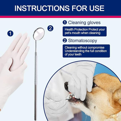 Teeth Cleaner for Dogs, Dog Teeth Cleaning, Dog Ultrasonic Tartar Remover, Keep Dog Teeth Health. (White)