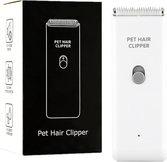 Dog Cat Home Hair Waterproof Clipper Portable Electric USB Rechargeable Pet Grooming Tools Low Noise Shaver Cordless Trimmer for Small and Large Pets