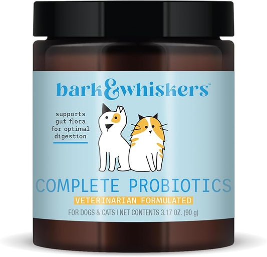 Bark & Whiskers Complete Probiotics, for Dogs and Cats, 3.17 oz (90 g), Supports Immune Function, Digestive Support, Veterinarian Formulated, Non GMO, Dr. Mercola