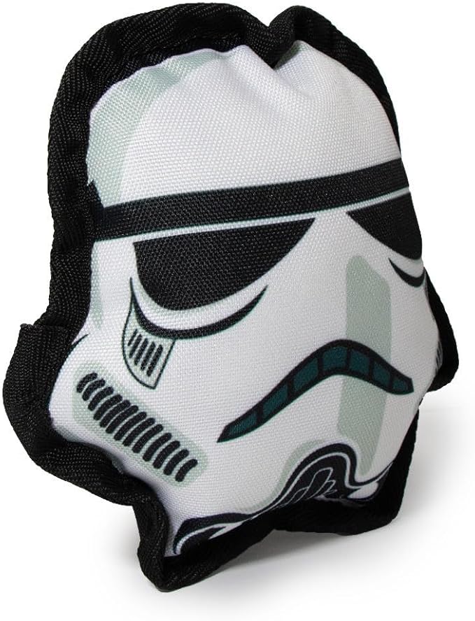 Buckle-Down Dog Toy, Star Wars, Ballistic Squeaker Stormtrooper Head 6.0" x 6.75"