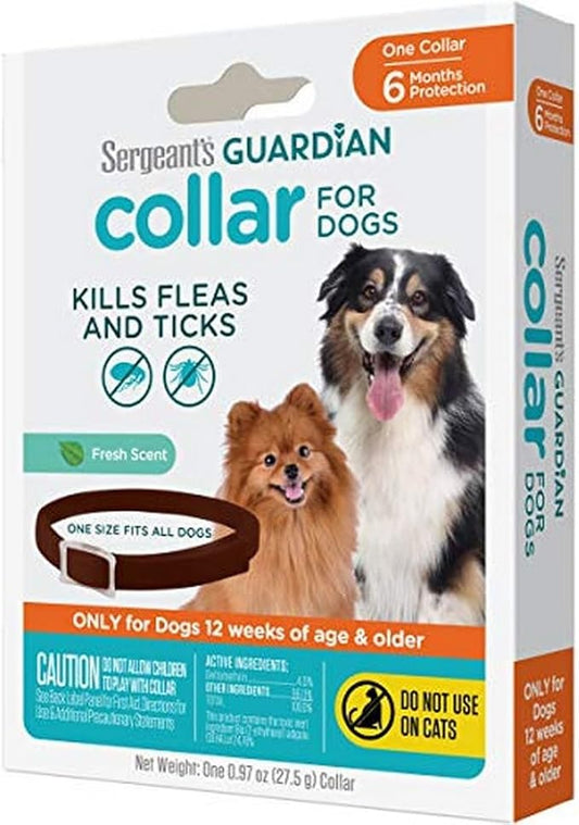 Sergeant's Guardian Flea & Tick Collar for Dogs, 1 Count
