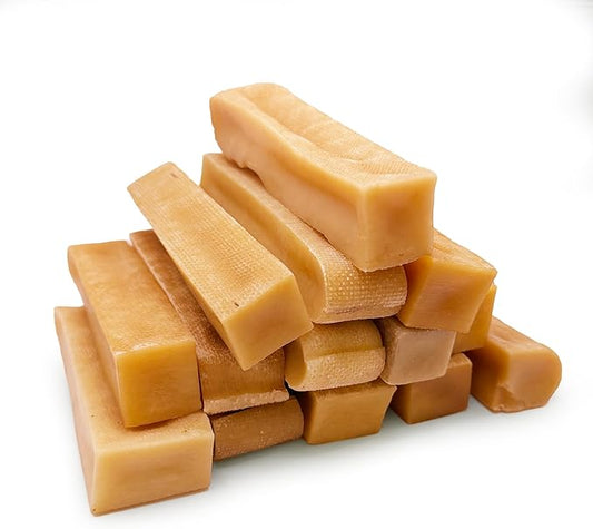 Premium Yak Cheese Dog Treats - Natural Yak Chews from Himalayan Mountains - Grain Free, Lactose Free - Easily Digestible, Promotes Oral Health (3 Lb. Bag)