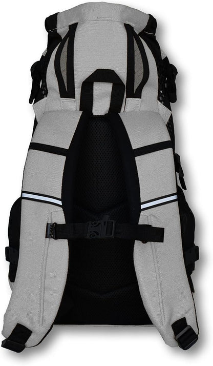 K9 Sport Sack | Dog Carrier Adjustable Backpack (Small, Plus 2 - Light Grey)