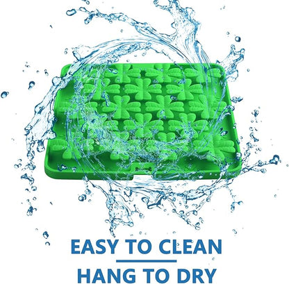 Lick Mat for Dogs Cats, Slow Feeder Pad, Dog Lick Mat, Food-Grade Silicone Treat Pad, Dry Wet Food Mat, Smell Training Slow Eating for Dogs and Cats, Boredom Anxiety Relief