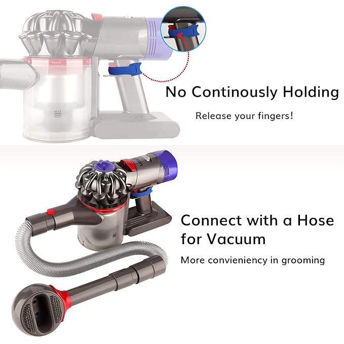 Pet Grooming Tool Kit for Dyson - Pet Hair Grooming Tool Shedding Deshedding Brush and Extension Hose for Dyson GEN5 G5 V15 V12 V11 V10 V8 V7 Vacuum Cleaner