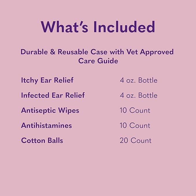 MySimplePetLab Ear Care Dog Kit | Dog Ear Cleaning Kit | Dog Ear Cleaner Solution with Dog Ear Infection Relief for Smelly, Itchy, or Sore Ears