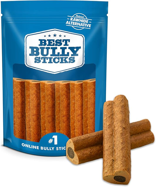 Best Bully Sticks Love Bones - Heart Shaped Chicken Dog Chews - USA Baked & Packed, Easy to Digest, Natural, High Protein - 6 Pack