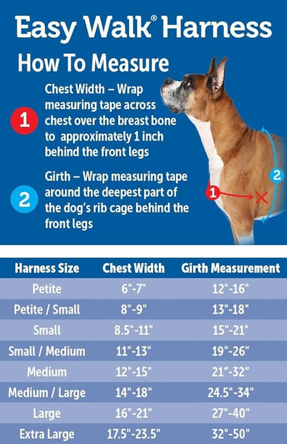 PetSafe Easy Walk No-Pull Dog Harness - The Ultimate Harness to Help Stop Pulling - Take Control & Teach Better Leash Manners - Helps Prevent Pets Pulling on Walks, Small/Medium, Black