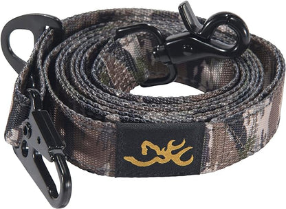 Browning Dog Leashes, Durable, Classic Webbing Pet Leash with Reflective Stitching, Ovix Camo, One Size