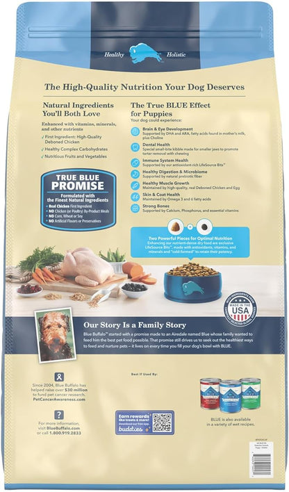 Blue Buffalo Life Protection Formula Natural Puppy Dry Dog Food, Chicken and Brown Rice 34-lb
