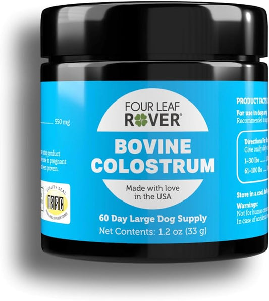 Bovine Colostrum from New Zealand Grass-Fed Cows - Dog Itch Relief and Immune Support (60-Day Supply)