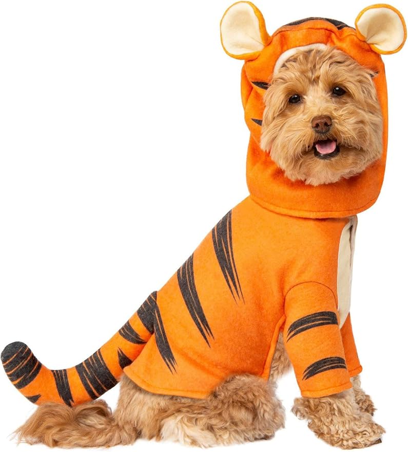 Rubie's unisex adult Disney: Winnie the Pooh Tigger Pet Costume Party Goods, Tigger, S Neck 12 Girth 17 Back 11 US