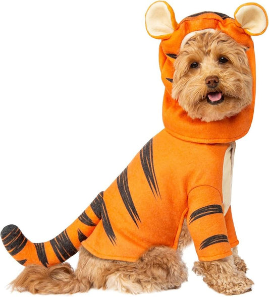 Rubie's unisex adult Disney: Winnie the Pooh Tigger Pet Costume Party Goods, Tigger, S Neck 12 Girth 17 Back 11 US