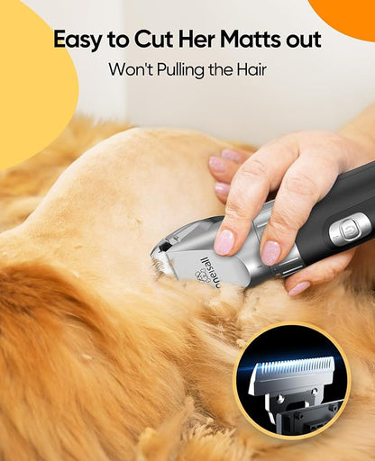 oneisall Cat Hair Trimmer,Quiet Cat Clippers for Matted Hair,Cordless Cat Grooming Kit with Comb,3 Speed Cat Shavers for Matted Long Hair