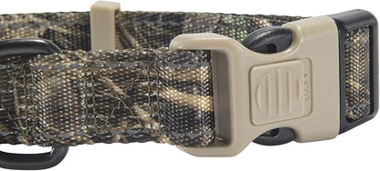 Browning Classic Preformance Webbing Pet Collar, Fully Adjustable, Available in Solid Colors and Camo Patterns, Realtree MAX-7, Small