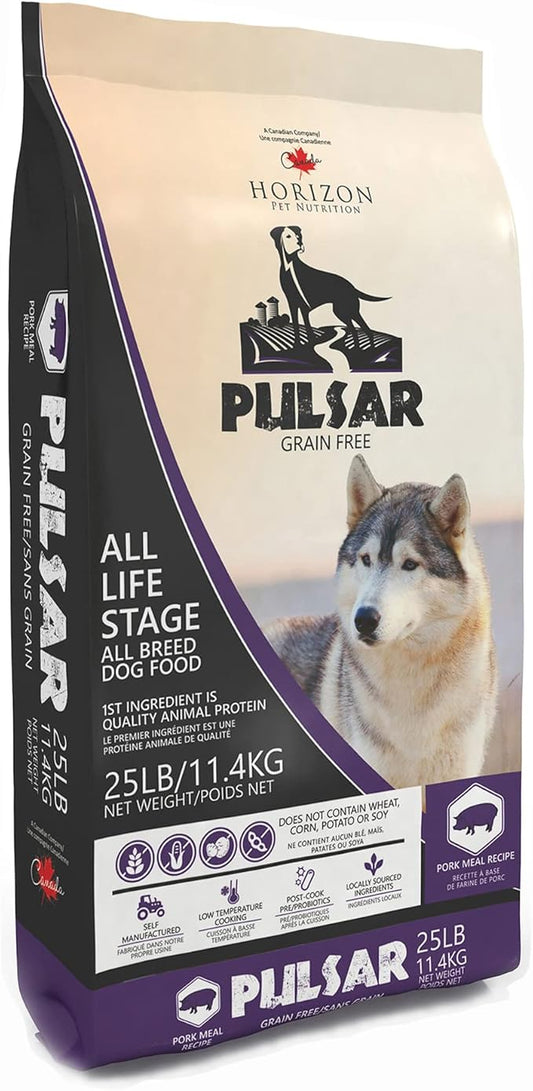 Pulsar Grain Free, Non GMO, Meat Dense All Life Stage Dry Dog Food, 25 lb