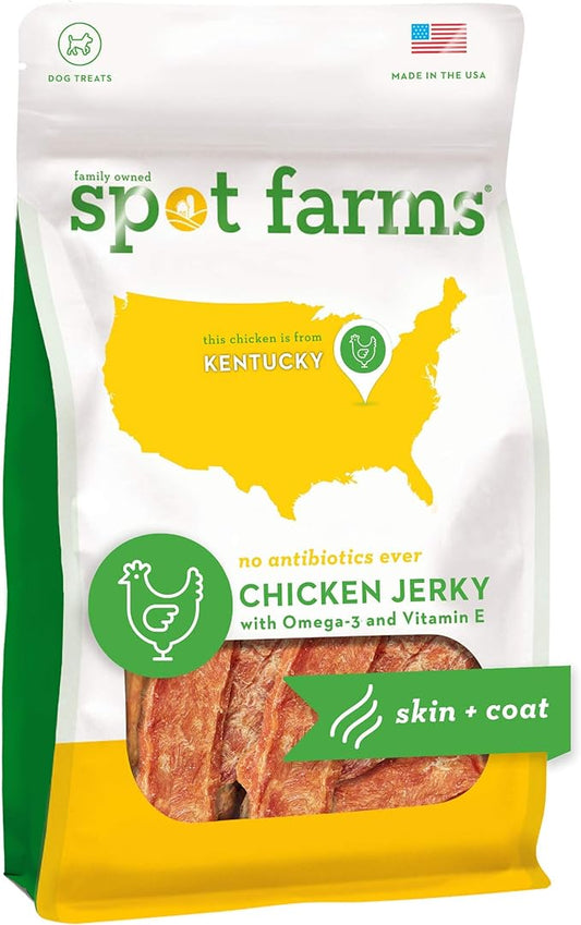 Spot Farms Chicken Jerky Healthy All Natural Dog Treats Human Grade For Skin And Coat 12 oz