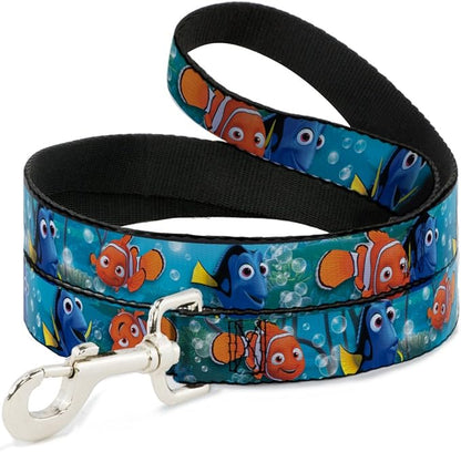 Dog Leash Nemo Dory Poses 6 Feet Long 1.0 Inch Wide