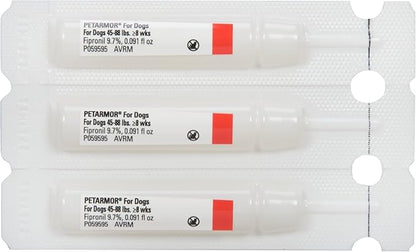 PetArmor for Dogs, Flea and Tick Treatment for Large Dogs (45-88 Pounds), Includes 3 Month Supply of Topical Flea Treatments