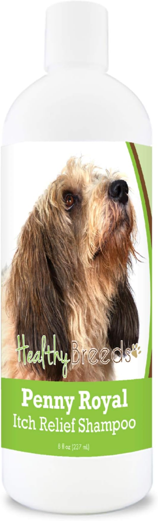 Healthy Breeds Petits Bassets Griffons Vendeen Penny Royal Itch Relief Shampoo - Stop The Scratching & Relieve The Itch with Essential Oils of Eucalyptus & Cedarwood - Mint Scent - 8 oz