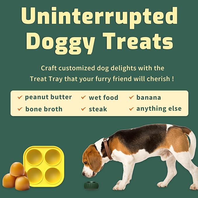 Dog Toy, Compatible with Woof Pops, Dogs Toys to Keep Them Busy, Refillable Homemade Freezable Dog Food, Reduces Anxiety Medium Large Dogs Frozen Treat Toy Holder