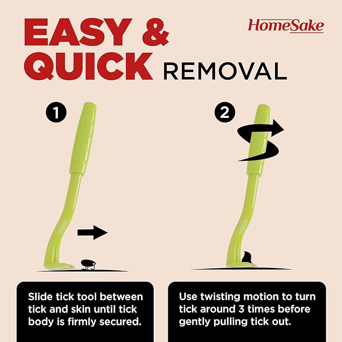 Tick Remover Tool for Dogs, Cats & Humans - 7 Packs of 3 - Pain Free Tick Removal Twister Tweezers - Dog Tick Removal Tool - Tick Puller Removes Head & Body - Includes User Guide