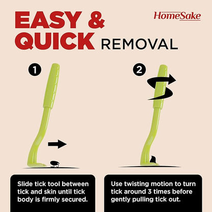 Tick Remover Tool for Dogs, Cats & Humans - 7 Packs of 3 - Pain Free Tick Removal Twister Tweezers - Dog Tick Removal Tool - Tick Puller Removes Head & Body - Includes User Guide