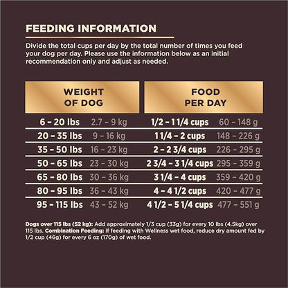 Wellness CORE+ Natural Grain Free Dry Dog Food, Wild Game Duck, Wild Boar & Rabbit with Freeze Dried Lamb, 10-Pound Bag