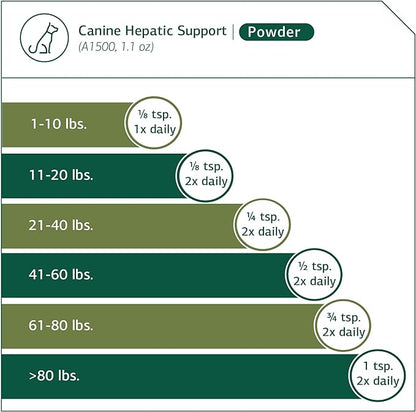 Standard Process - Canine Hepatic Support - Liver Metabolism Support for Dogs - 30 Grams